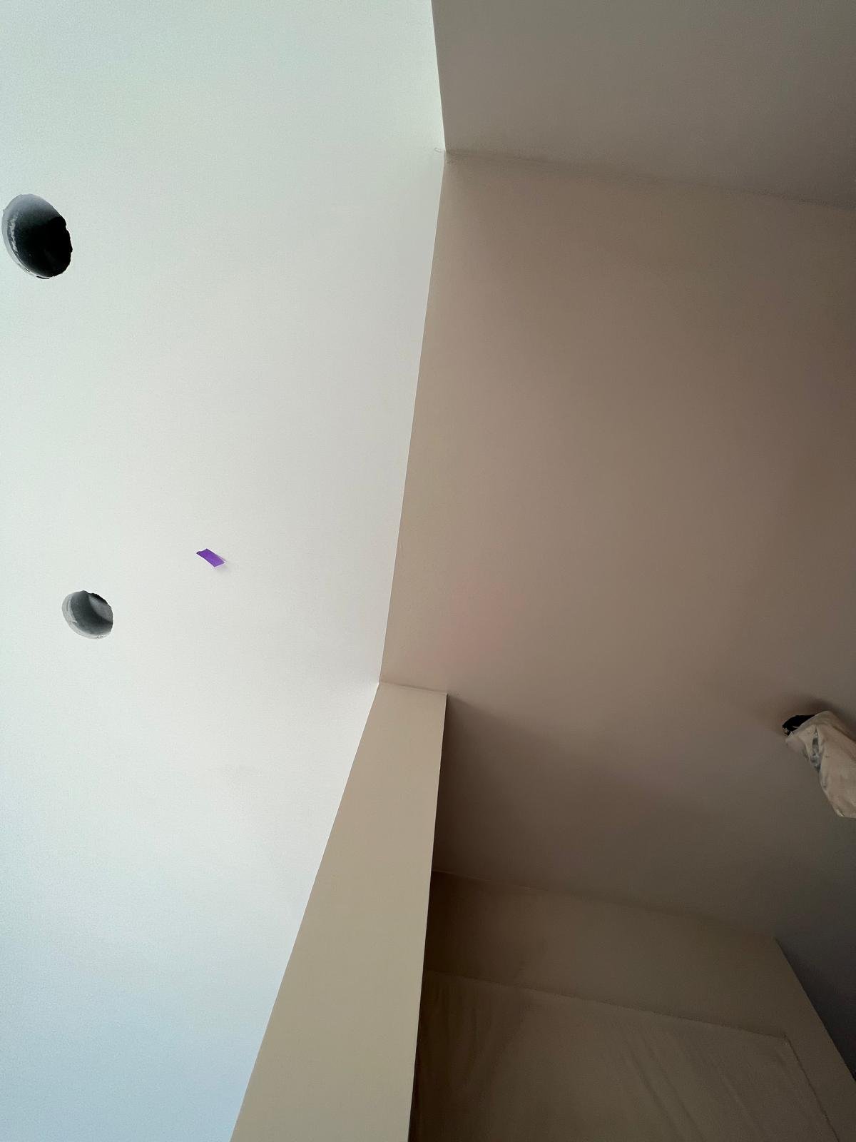 Strak afgewerkte binnenwand en plafond